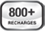800+ Rechagres - 1 vs 2 Batteries